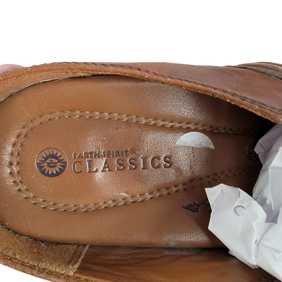 Earth Spirit Claasic Emma Leather Upper Brown Clog Women's Size 8 - Picture 8 of 16